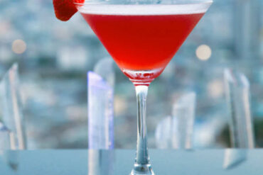 strawberry gin martini