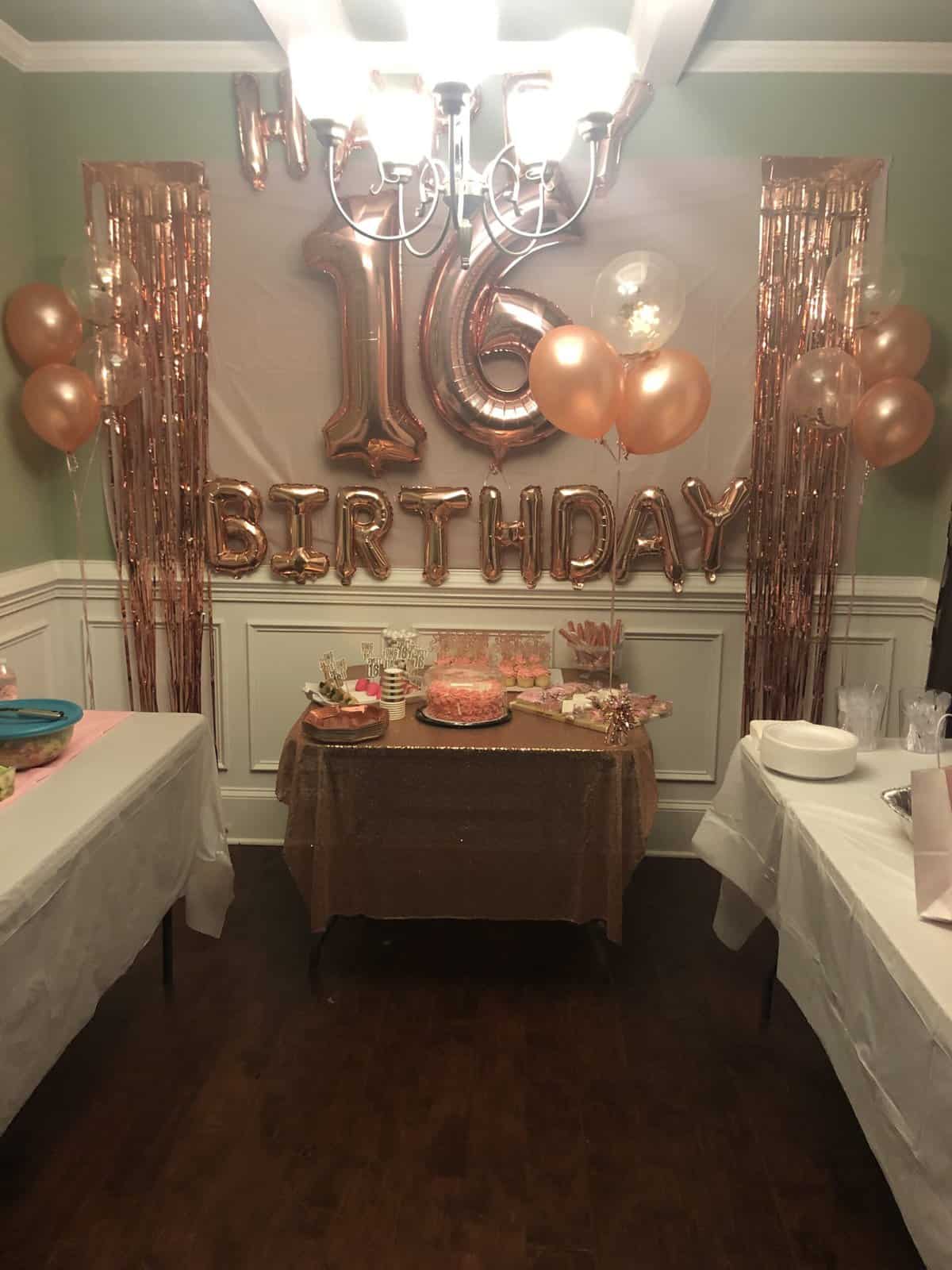 16 birthday party ideas at home