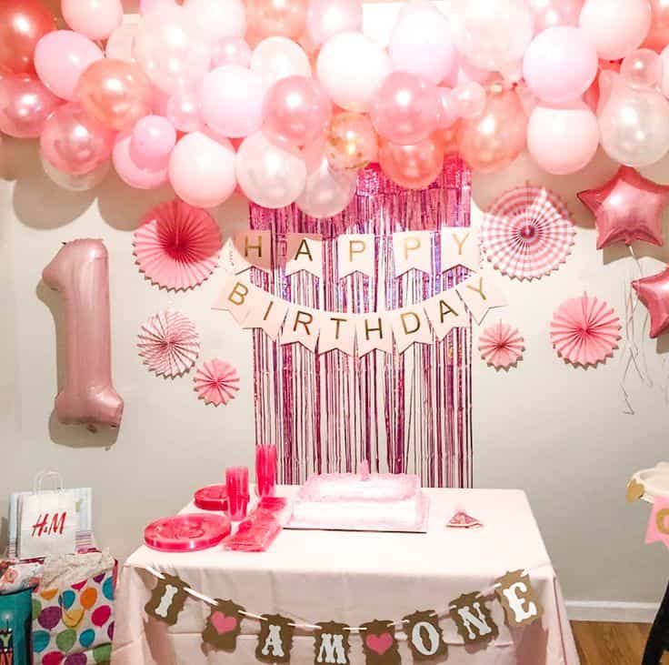 1st birthday party at home ideas