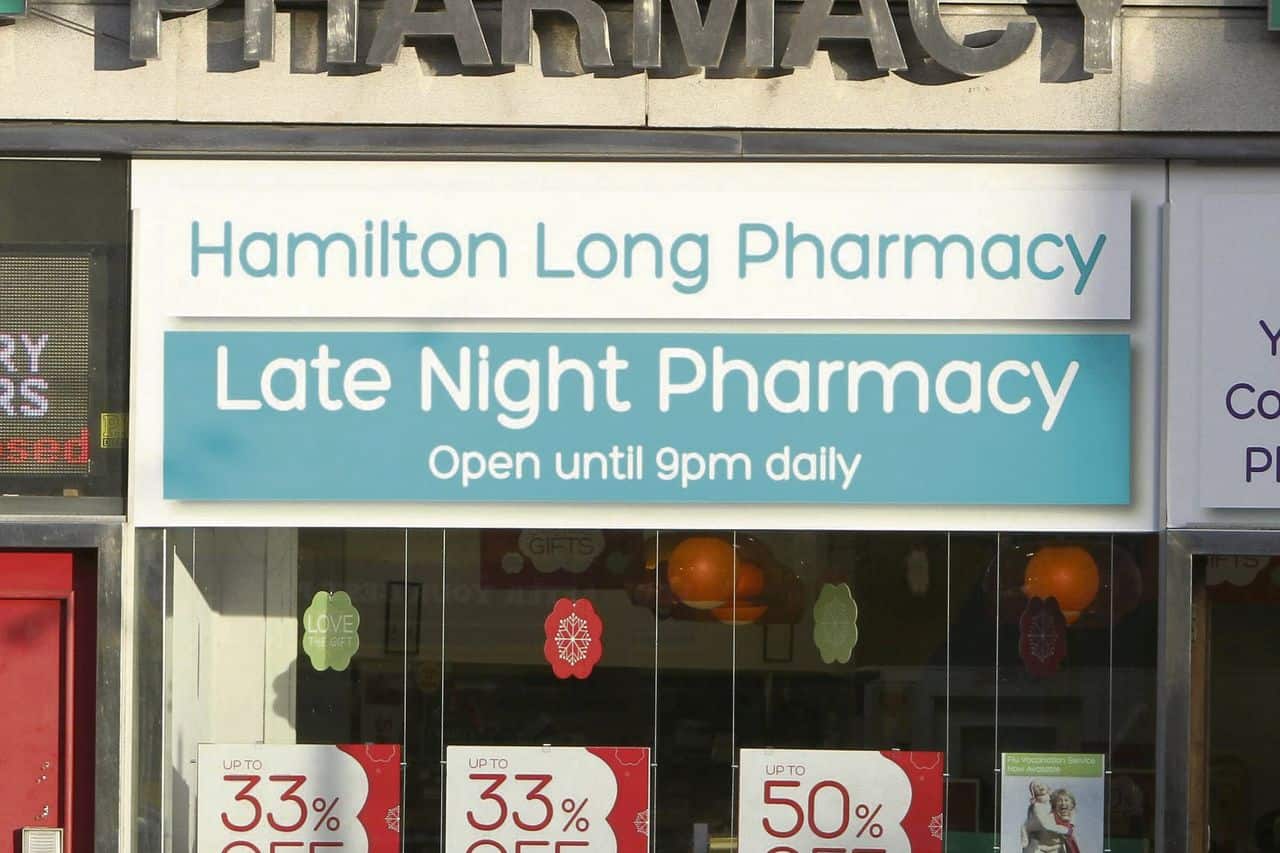 Late Night Chemist in Hamilton