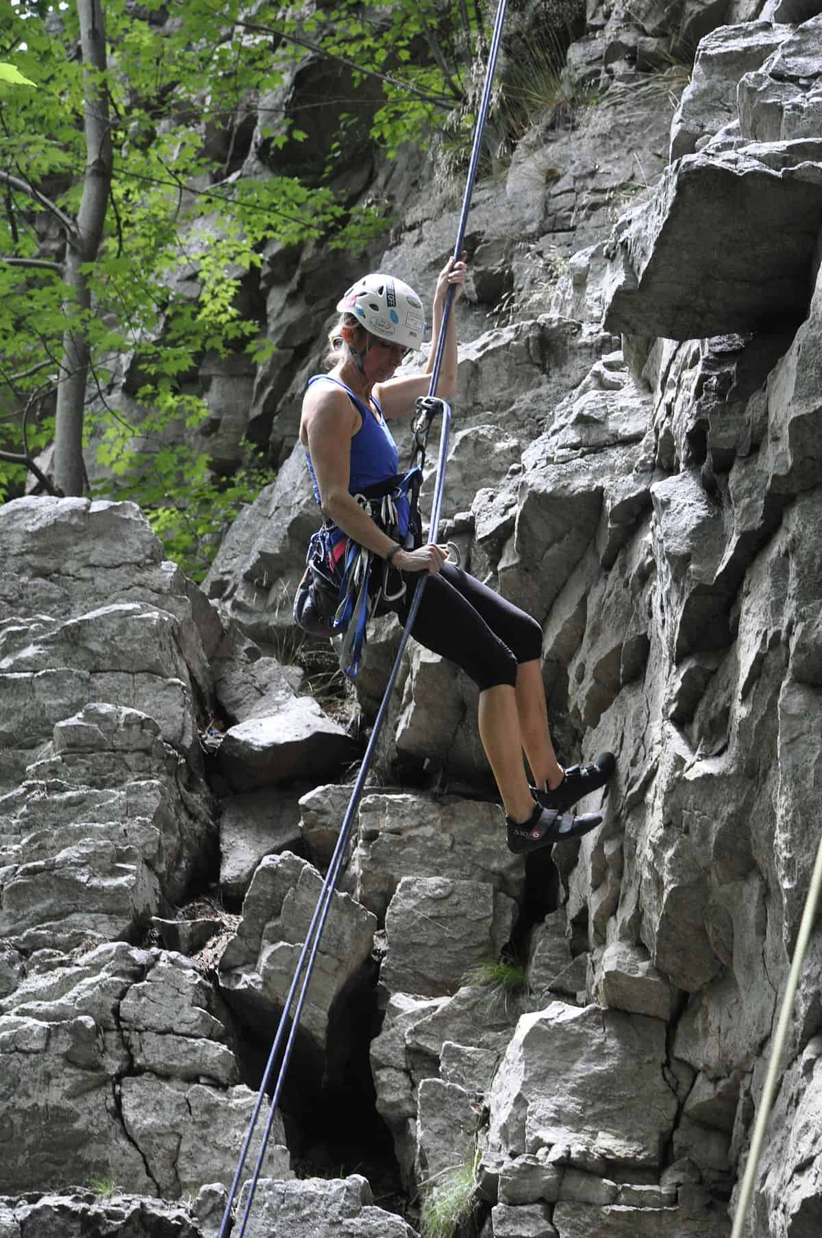 abseiling