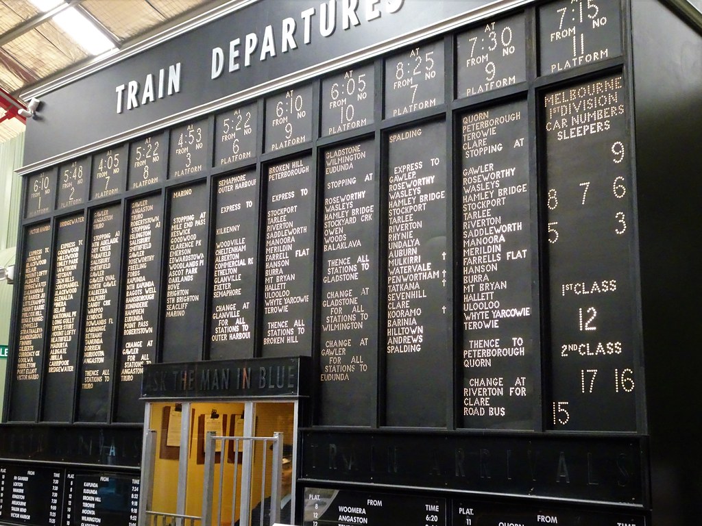 adelaide railway timetable