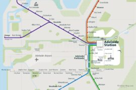 adelaide trains map