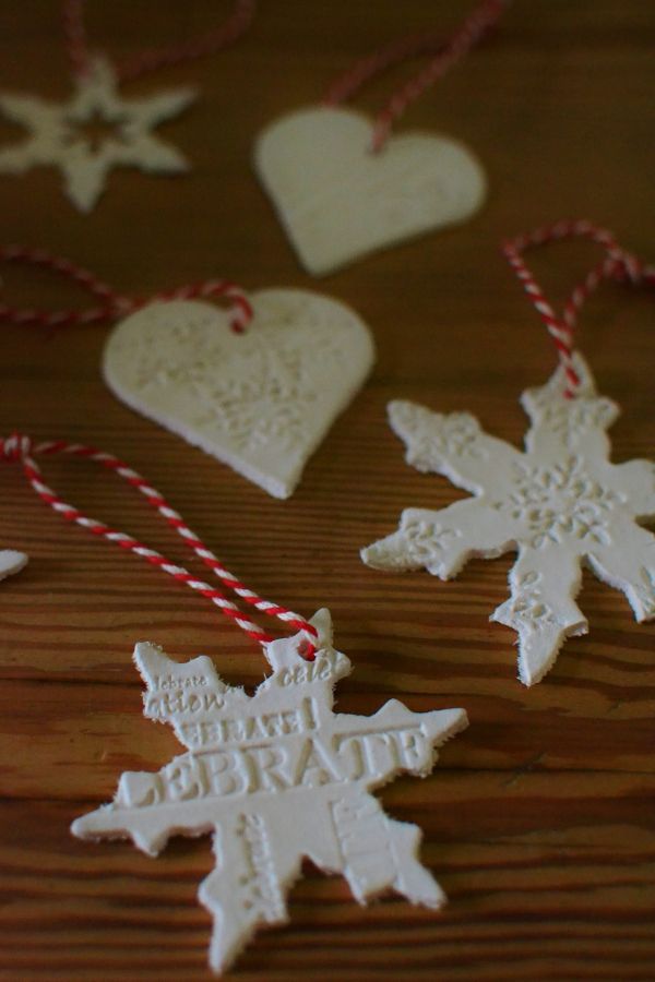 air dry clay christmas decorations