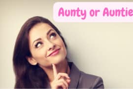 aunty or auntie