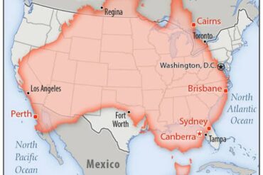 australia to us size