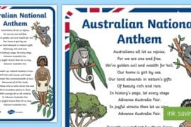 australian anthem songs