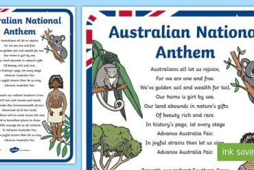 australian anthem songs