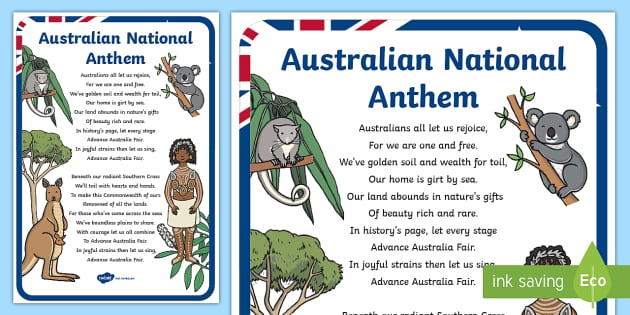 australian anthem songs