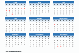 australian public holidays 2023