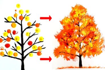 autumn tree painting