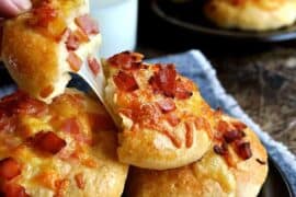 bacon and cheese rolls