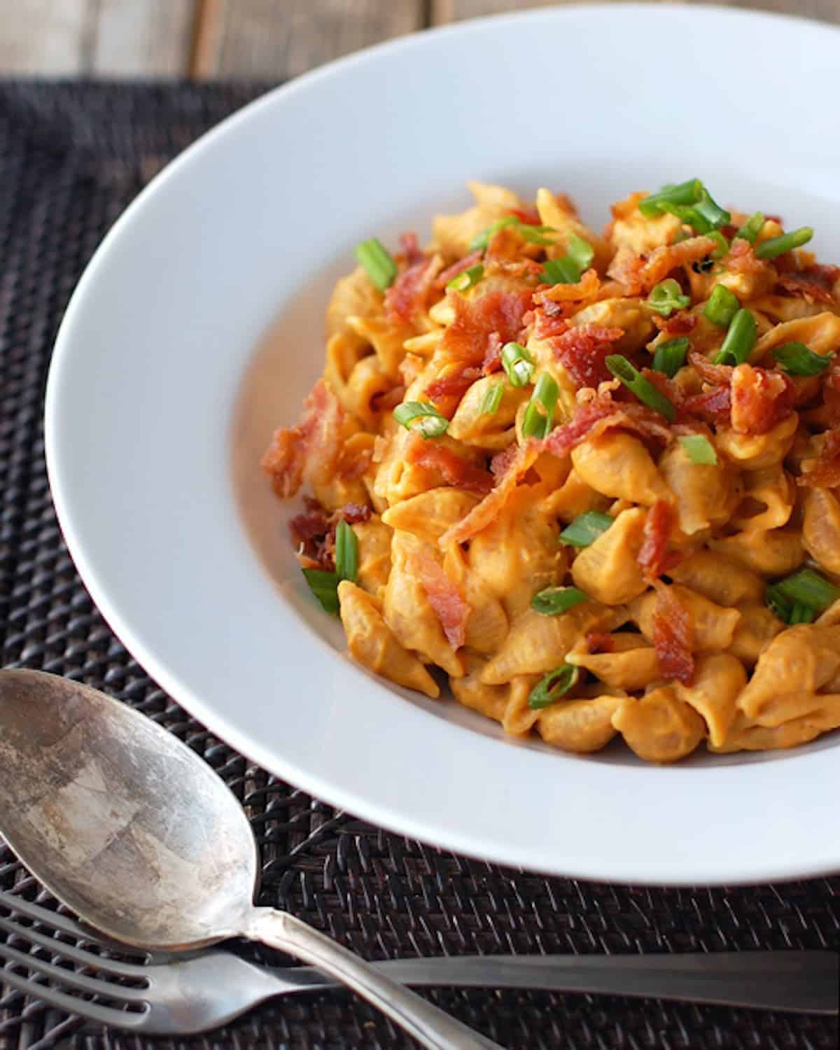 bacon and pumpkin pasta