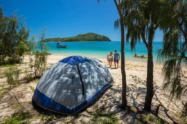 beach camping brisbane