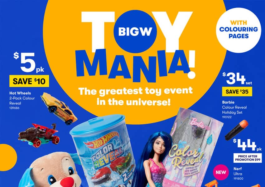 big w toys sale