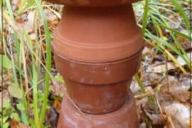 bird bath terracotta