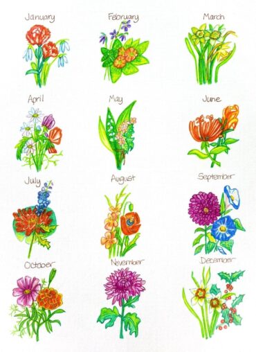 birth flowers chart