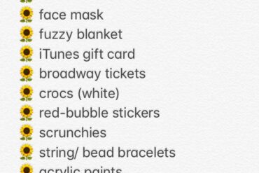 birthday ideas list