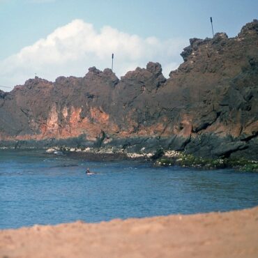 black rocks beach