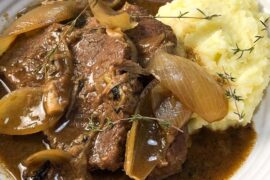 braised steak and onion