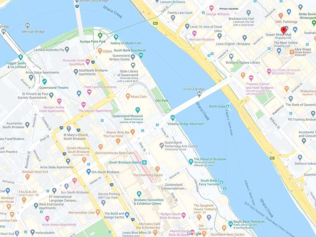 brisbane map google