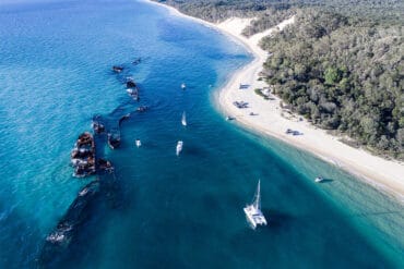 camping at moreton island