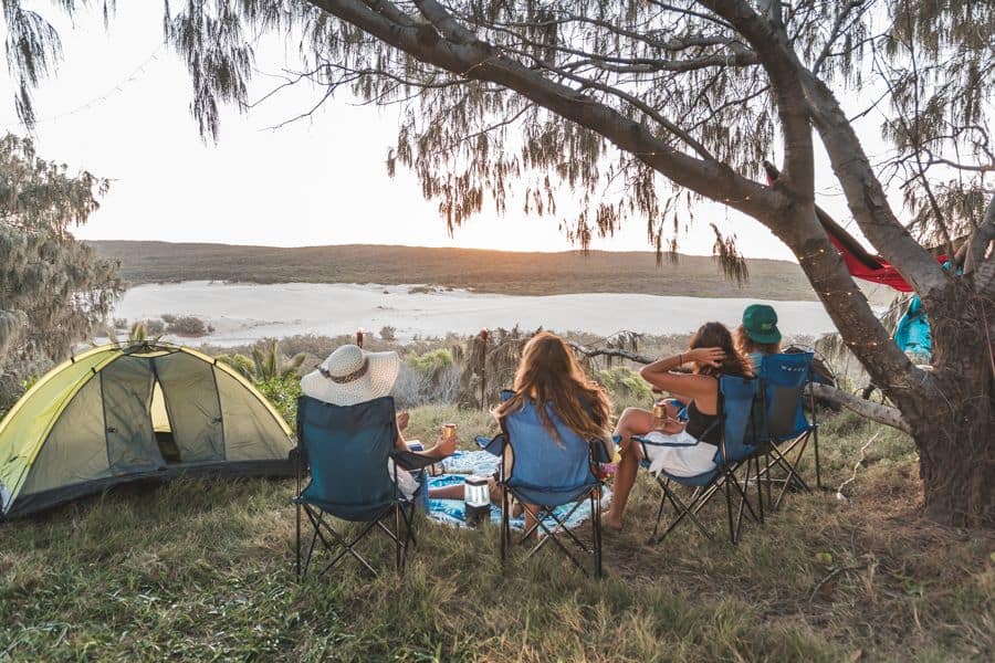 camping at rainbow beach