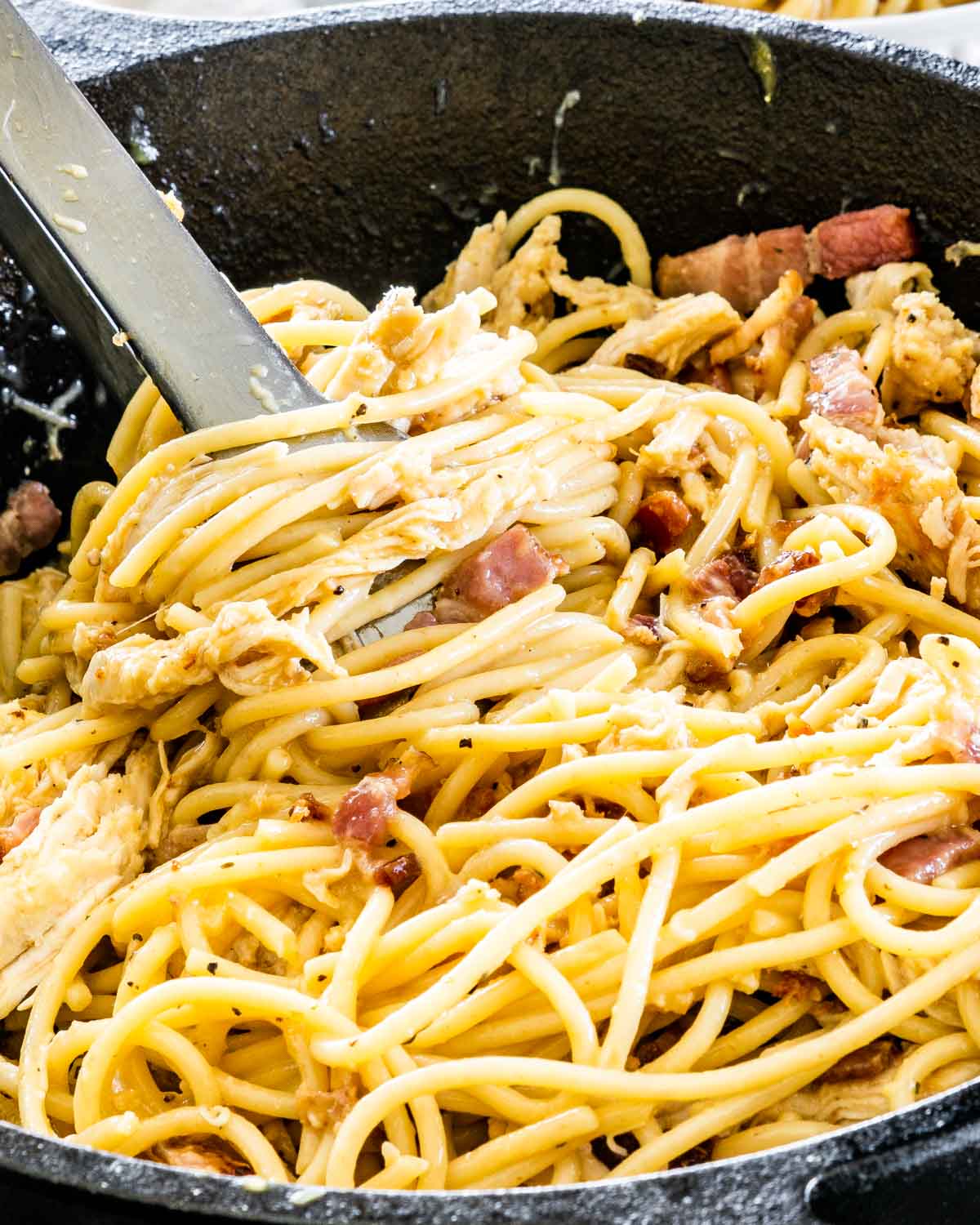 carbonara with chicken