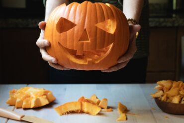 carving pumpkins