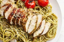 chicken pesto spaghetti