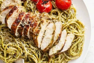 chicken pesto spaghetti