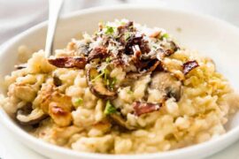 chicken risotto mushroom