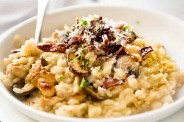 chicken risotto mushroom