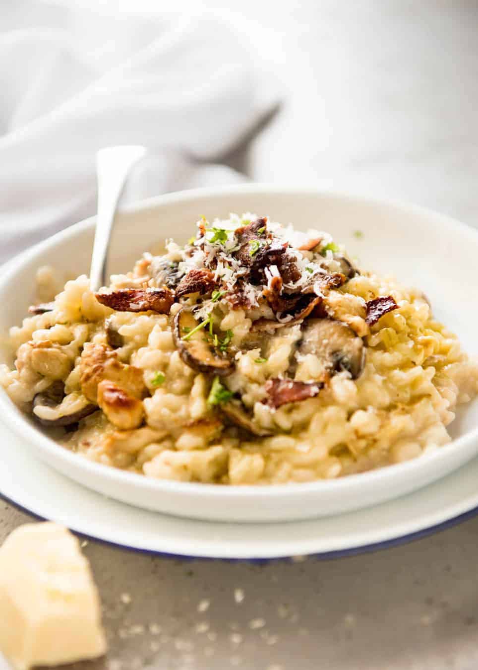 chicken risotto mushroom