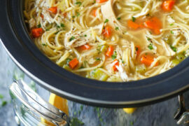 chicken soup in slow cooker