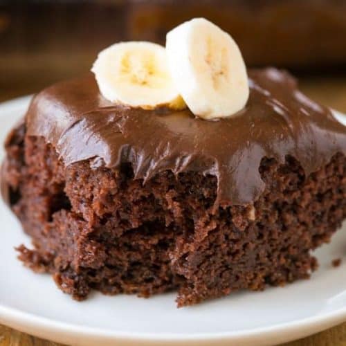 chocolate and banana cake