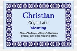 christian names meaning