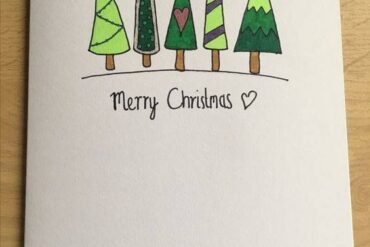 christmas cards ideas drawings