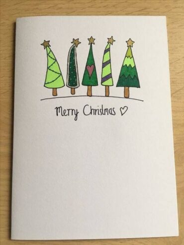 christmas cards ideas drawings