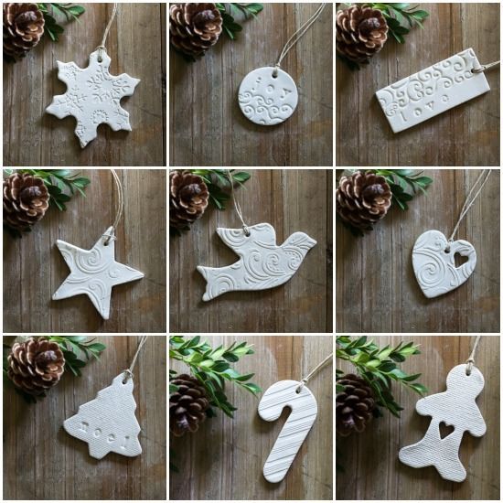 christmas clay decorations