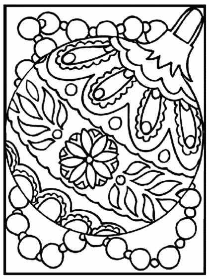 christmas colouring pages