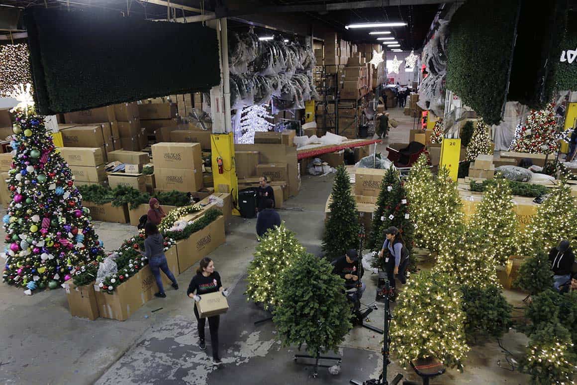 christmas warehouse