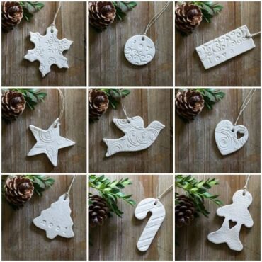 clay xmas decorations