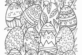 coloring page easter