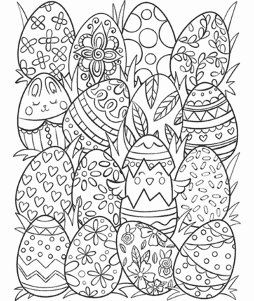 coloring page easter