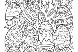 colouring in pages easter