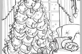 colouring pages to print christmas