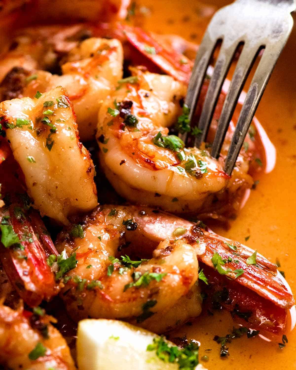 cooked prawns