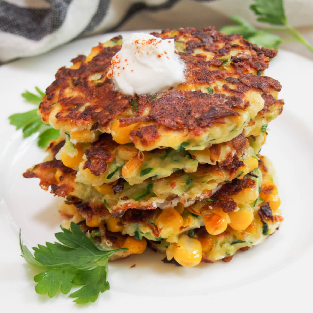 corn and zucchini fritters