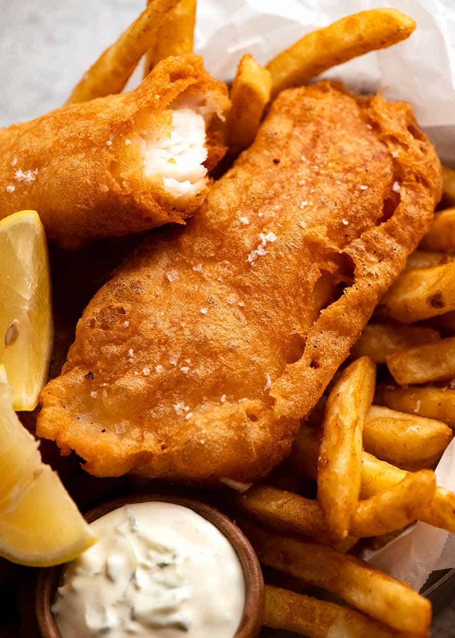 crispy fish n chips